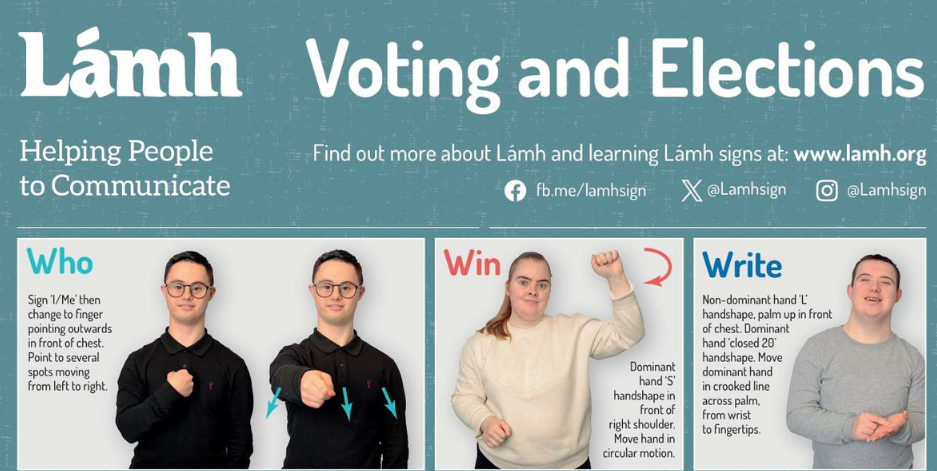 New! Lámh Voting and Elections Poster
