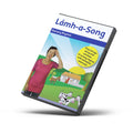 DVD cover of 'Lämh-a-Song' with a woman and cartoon animals on a white background